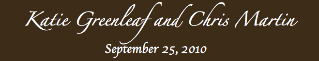 chris and katie's wedding website - 09-25-2010